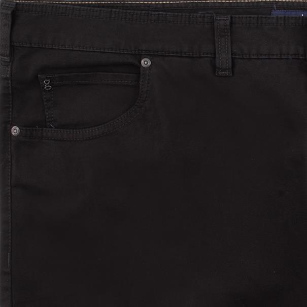 GARDEUR Baumwollhose schwarz