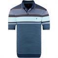 HAJO gestreiftes Poloshirt blau