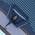 HAJO gestreiftes Poloshirt blau
