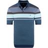 HAJO gestreiftes Poloshirt blau