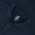 HAJO halbarm Polo-Pullover dunkelblau