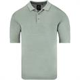 HAJO halbarm Polo-Pullover grün