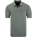 HAJO halbarm Poloshirt grün