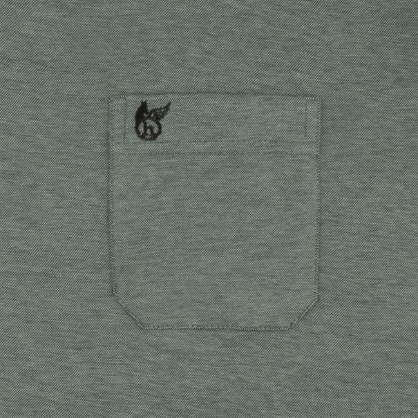 HAJO halbarm Poloshirt grün