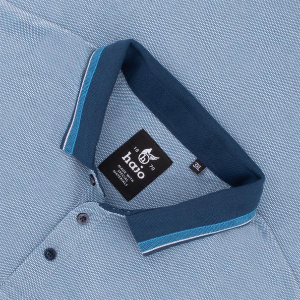 HAJO halbarm Poloshirt hellblau