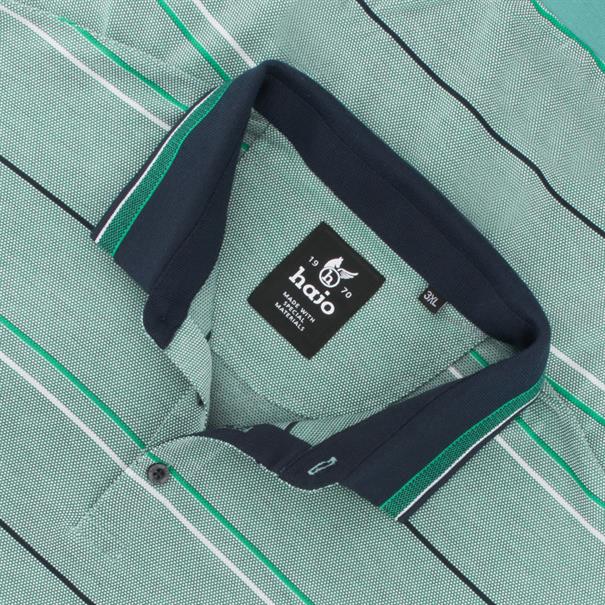 HAJO halbarm Poloshirt hellgrün