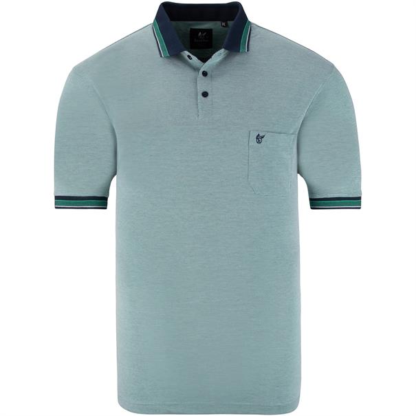 HAJO halbarm Poloshirt hellgrün