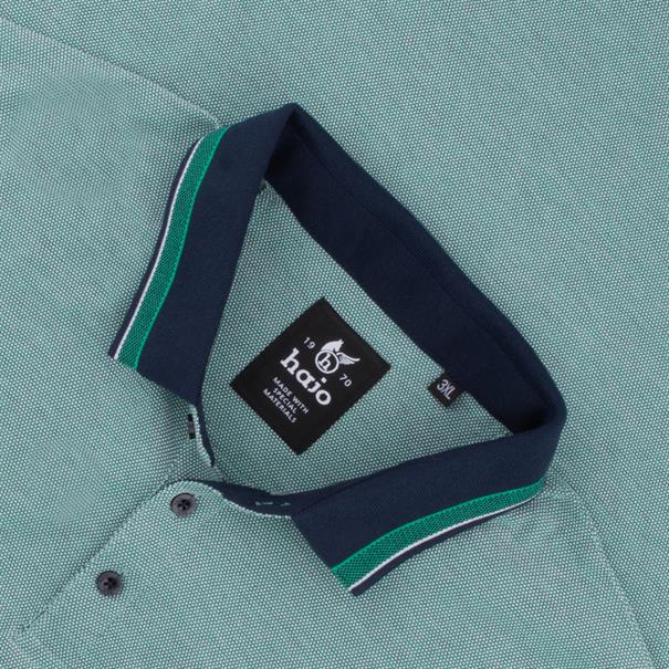 HAJO halbarm Poloshirt hellgrün
