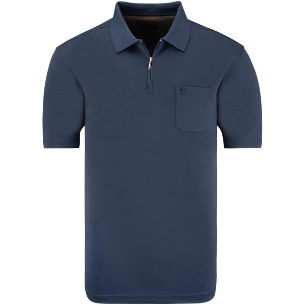 HAJO halbarm Poloshirt marine