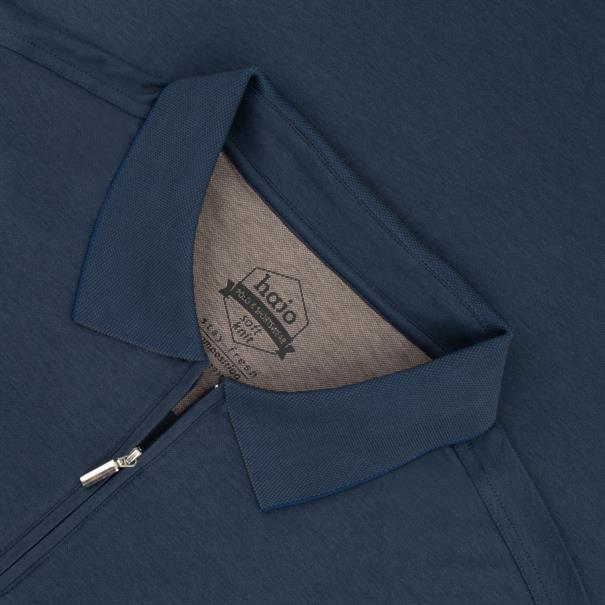 HAJO halbarm Poloshirt marine