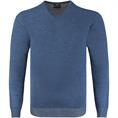 HAJO V-Pullover blau