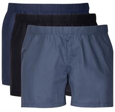 JACK & JONES Dreierpack Boxershorts schwarz-blau