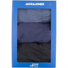 JACK & JONES Dreierpack Boxershorts schwarz-blau