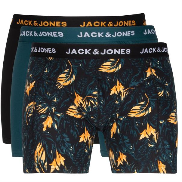 JACK & JONES Dreierpack Pants schwarz-petrol