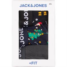 JACK & JONES Dreierpack Pants "Weihnachten" schwarz