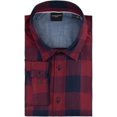 JACK & JONES Freizeithemd bordeaux