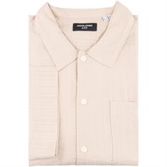 JACK & JONES halbarm Freizeithemd beige