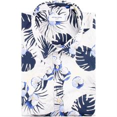 JACK & JONES halbarm Freizeithemd blau