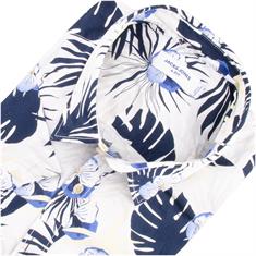 JACK & JONES halbarm Freizeithemd blau