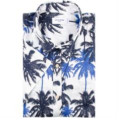 JACK & JONES halbarm Freizeithemd marine