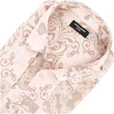 JACK & JONES halbarm Freizeithemd mit Leinenanteil rose