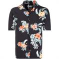 JACK & JONES halbarm Freizeithemd schwarz