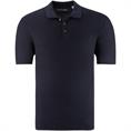 JACK & JONES halbarm Polo-Pullover dunkelblau