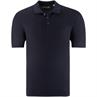 JACK & JONES halbarm Polo-Pullover dunkelblau