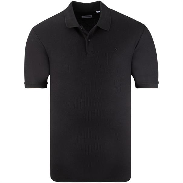 JACK & JONES halbarm Poloshirt schwarz