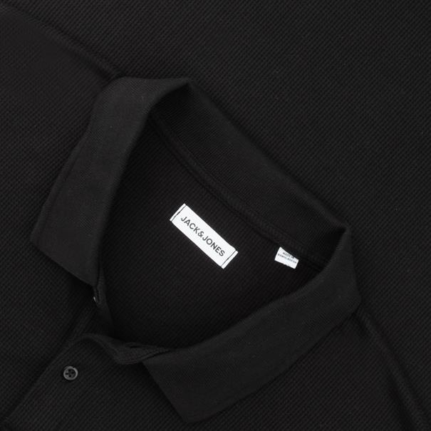 JACK & JONES halbarm Poloshirt schwarz