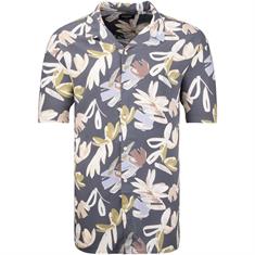 JACK & JONES halbarm Resorthemd grau
