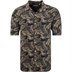 JACK & JONES halbarm Resorthemd schwarz