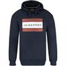 JACK & JONES Hoodie - EXTRA lang marine