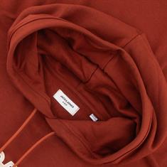 JACK & JONES Hoodie - EXTRA lang rostbraun