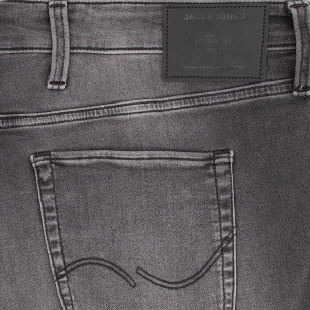 JACK & JONES Jeans Shorts grau