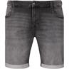 JACK & JONES Jeans Shorts grau