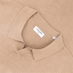 JACK & JONES Polo-Pullover beige