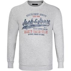 JACK & JONES Sweatshirt grau-meliert