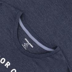 JACK & JONES T-Shirt blau-meliert