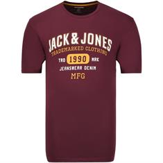 JACK & JONES T-Shirt bordeaux