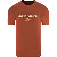 JACK & JONES T-Shirt rostbraun