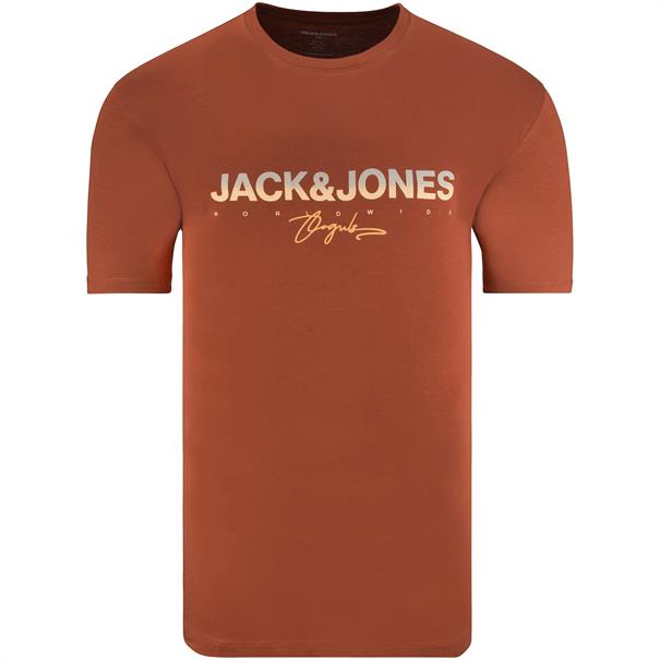 JACK & JONES T-Shirt rostbraun