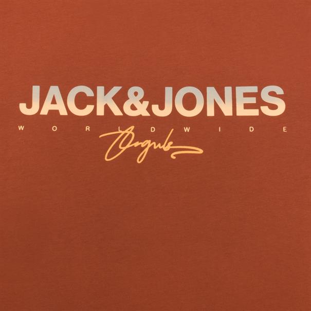 JACK & JONES T-Shirt rostbraun