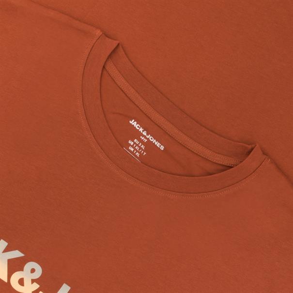 JACK & JONES T-Shirt rostbraun