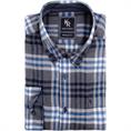 KINGS ROAD Freizeithemd blau