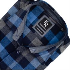 KINGS ROAD Freizeithemd blau
