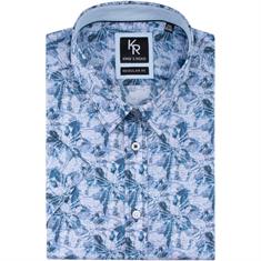 KINGS ROAD halbarm Freizeithemd blau
