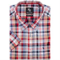 KINGS ROAD halbarm Freizeithemd rot
