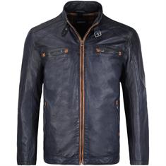 MADDOX Lederjacke blau