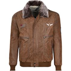 MADDOX Lederjacke braun